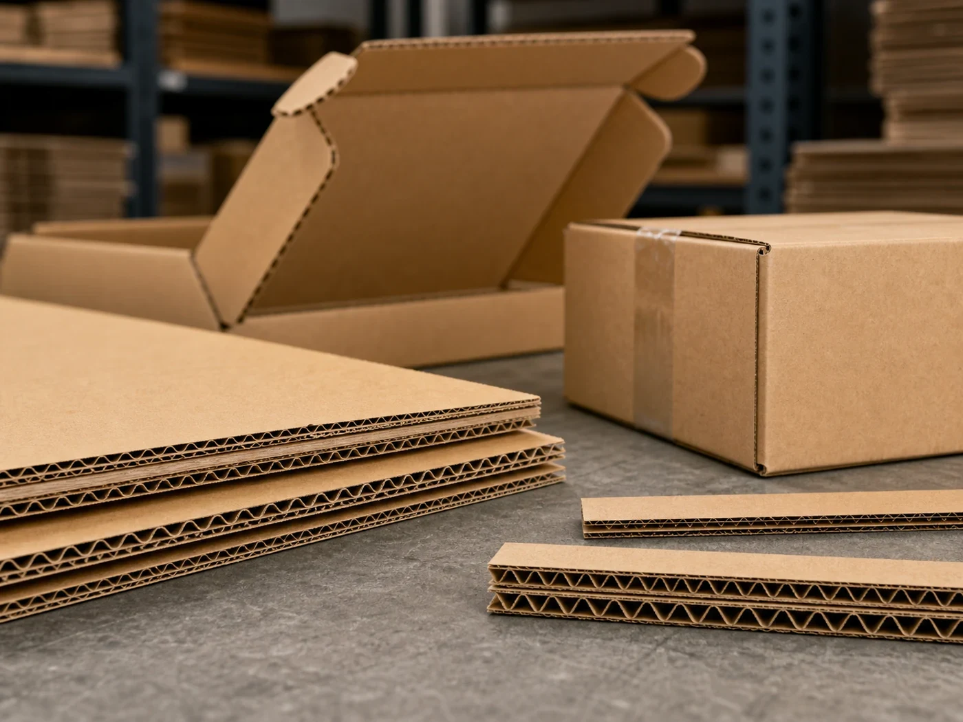 Kraft corrugated ecommerce mailer boxes for shipping products
