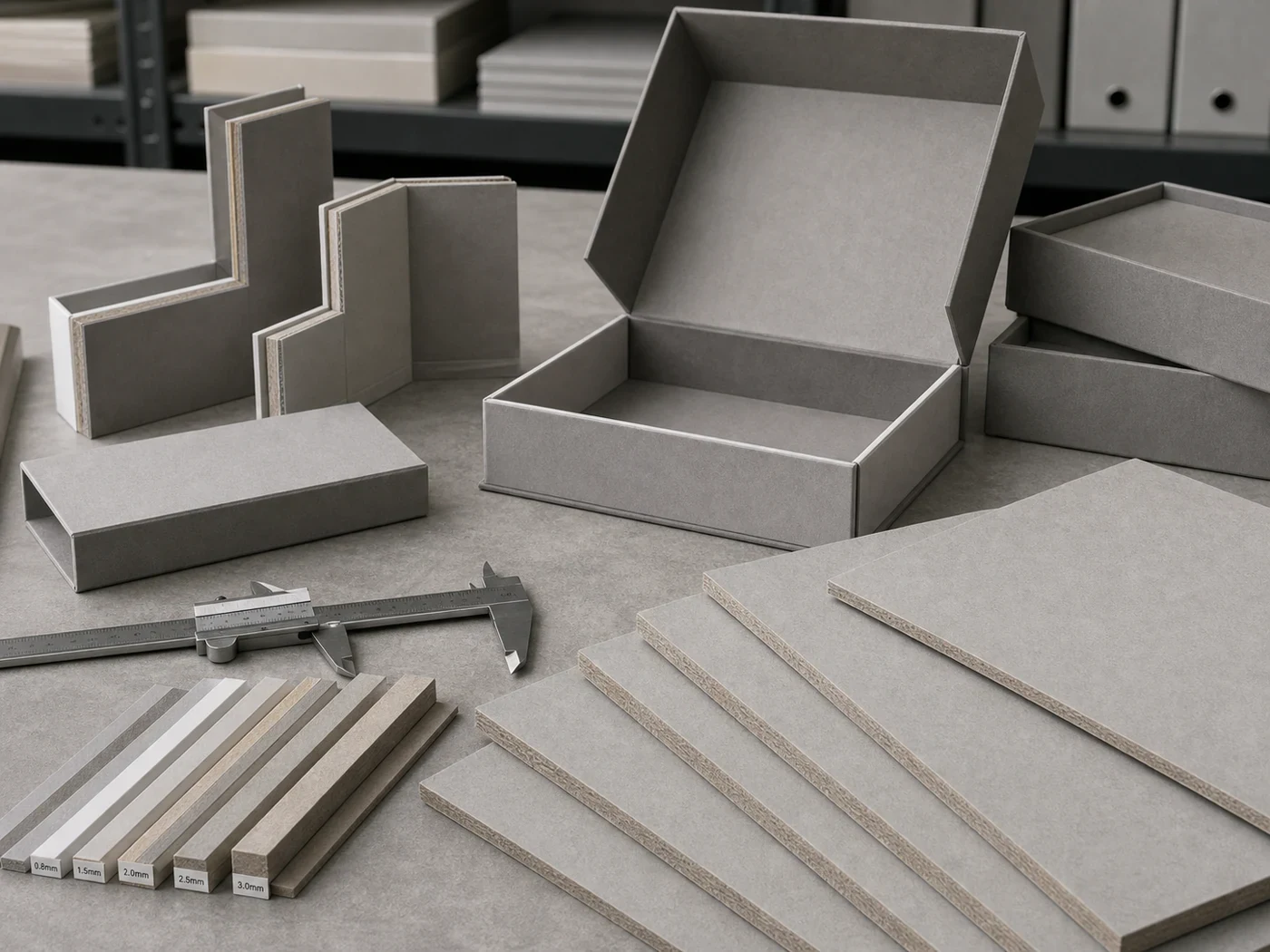 Rigid white presentation boxes for premium gift and retail packaging