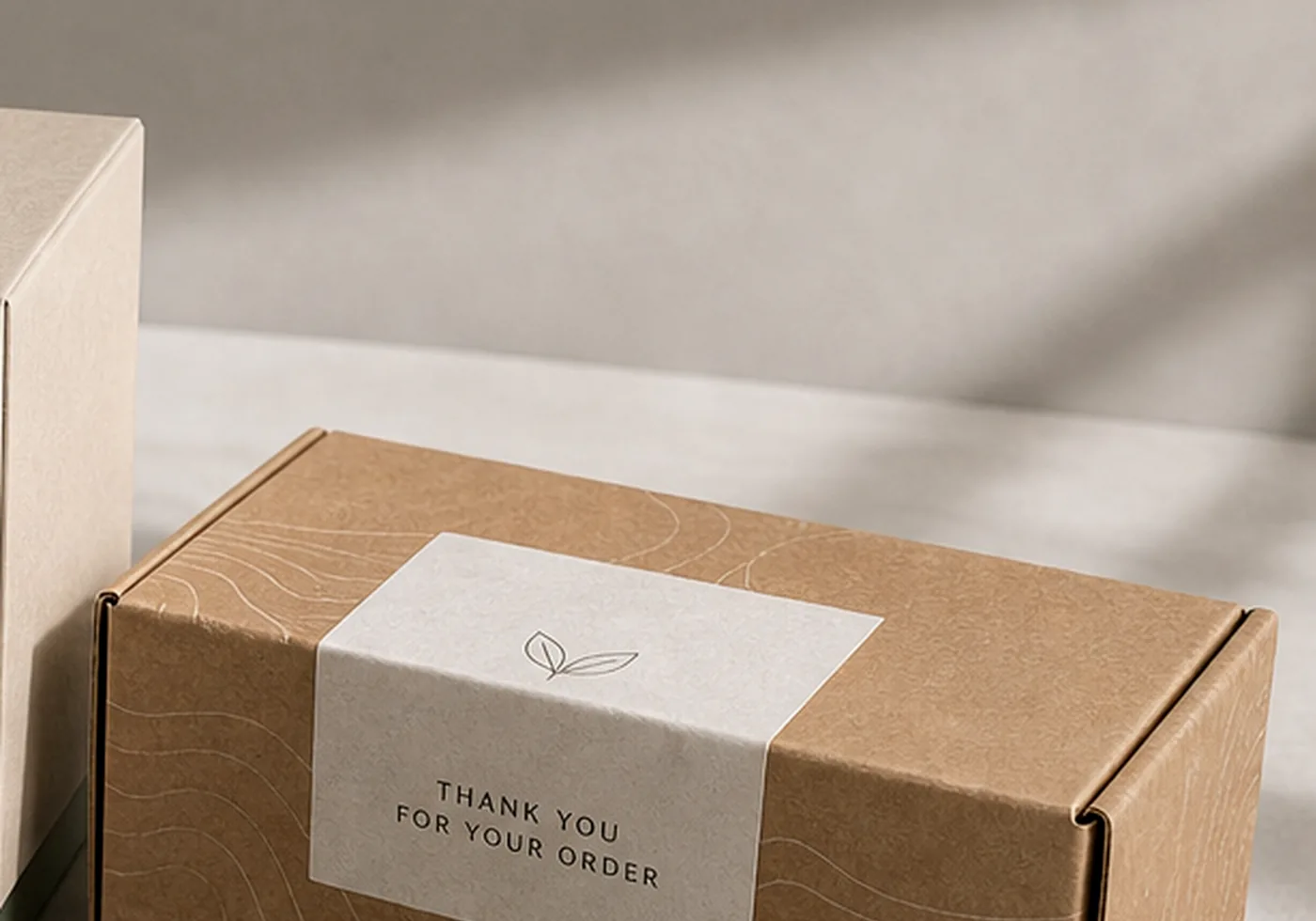 Kraft corrugated ecommerce mailer boxes for shipping products