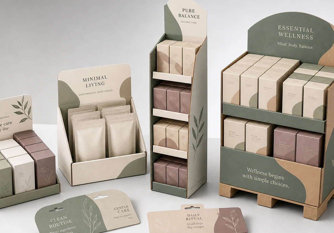 Printed retail display packaging and display shipper structure