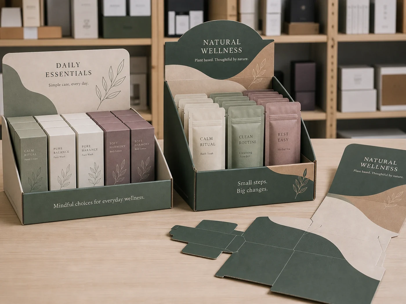 Printed retail display packaging and display shipper structure
