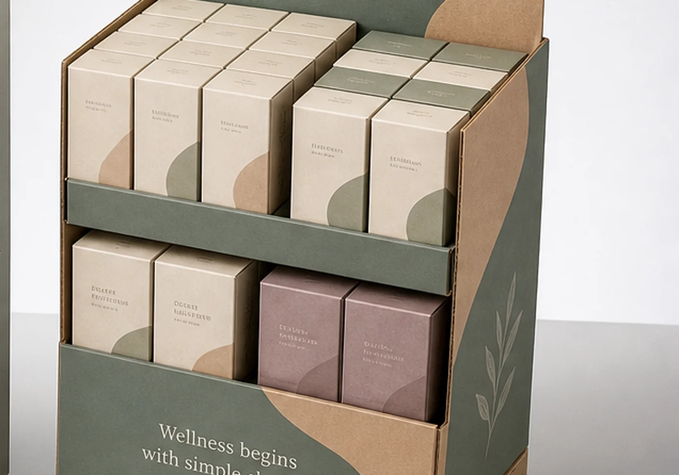 Printed retail display packaging and display shipper structure