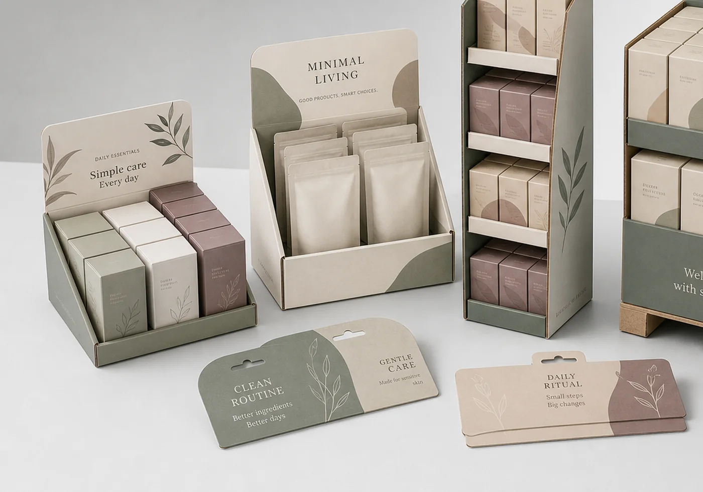 Printed retail display packaging and display shipper structure