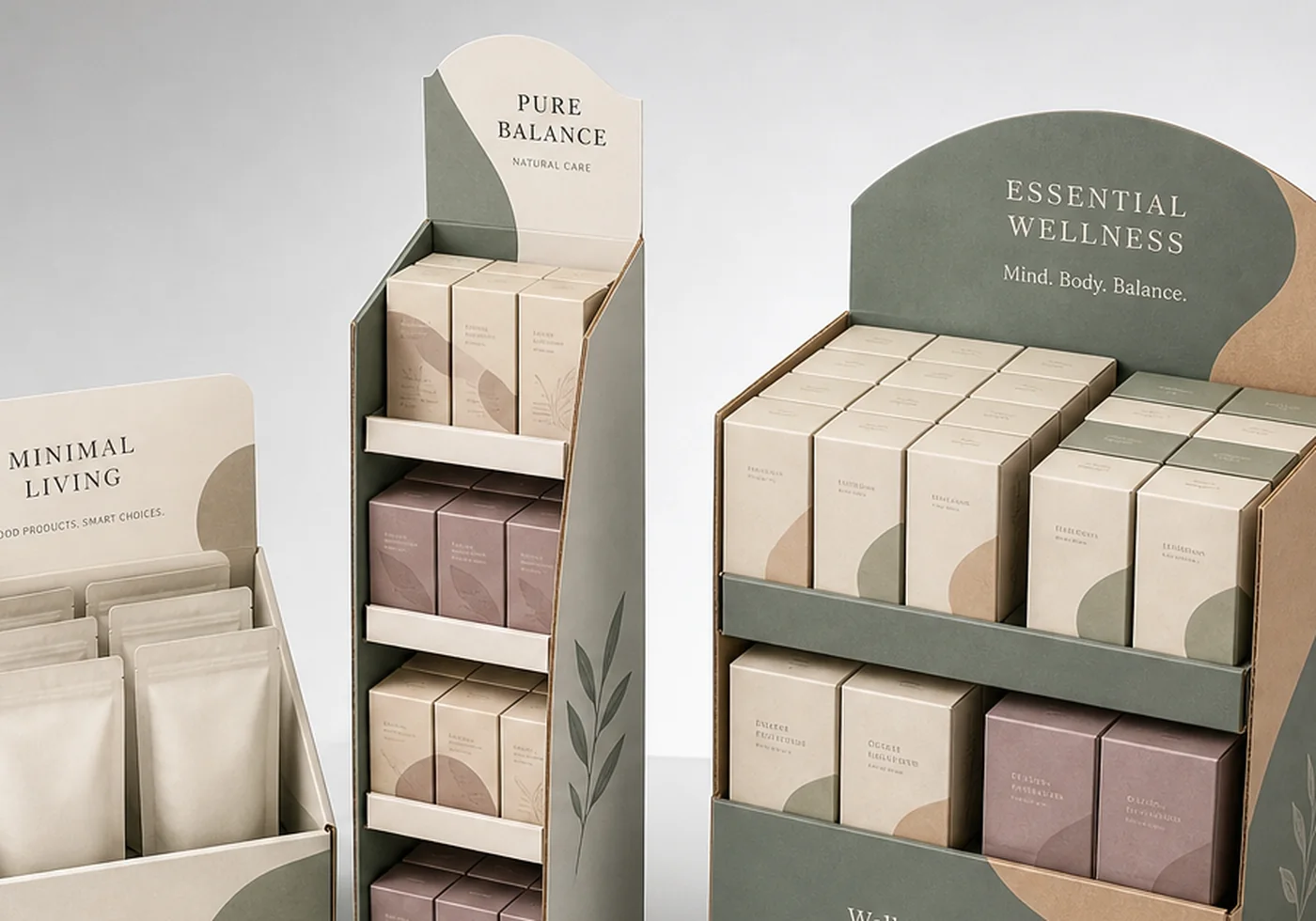 Printed retail display packaging and display shipper structure