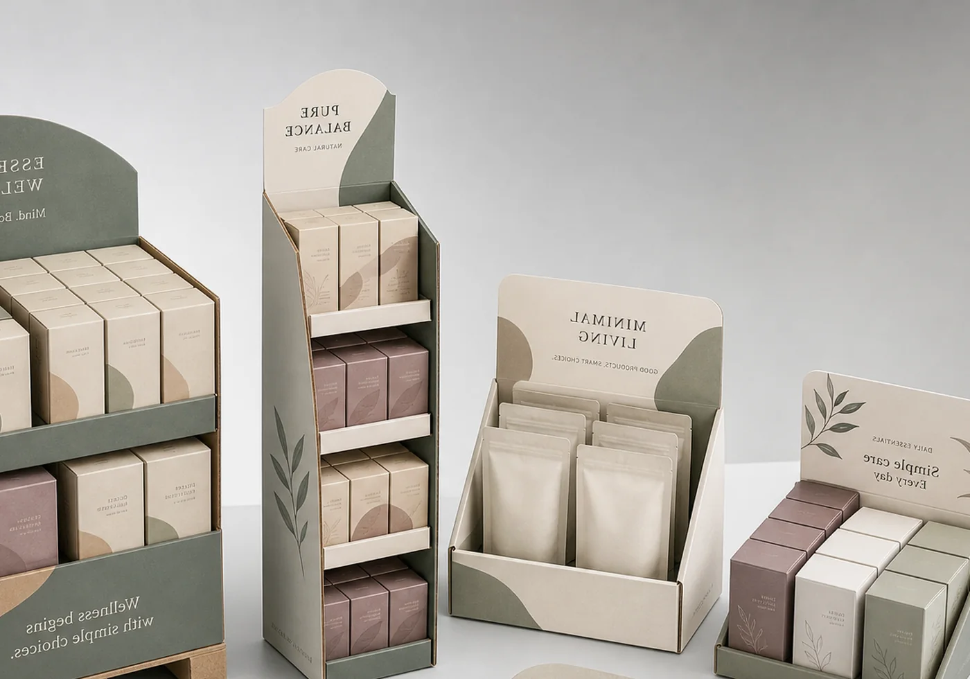 Printed retail display packaging and display shipper structure