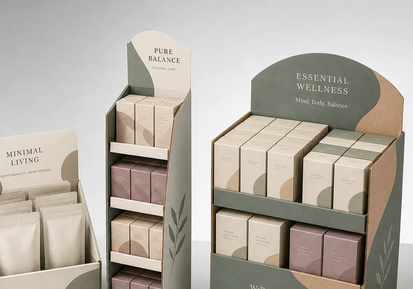 Printed retail display packaging and display shipper structure