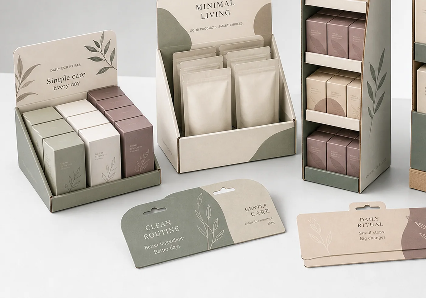 Printed retail display packaging and display shipper structure