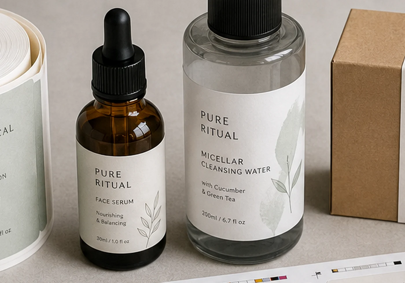 Open box packaging with paper insert and protective filler