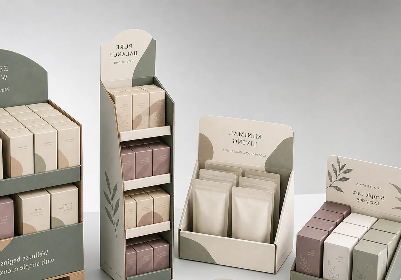 Printed retail display packaging and display shipper structure