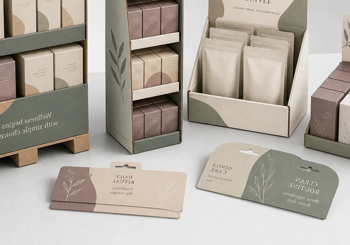 Printed retail display packaging and display shipper structure