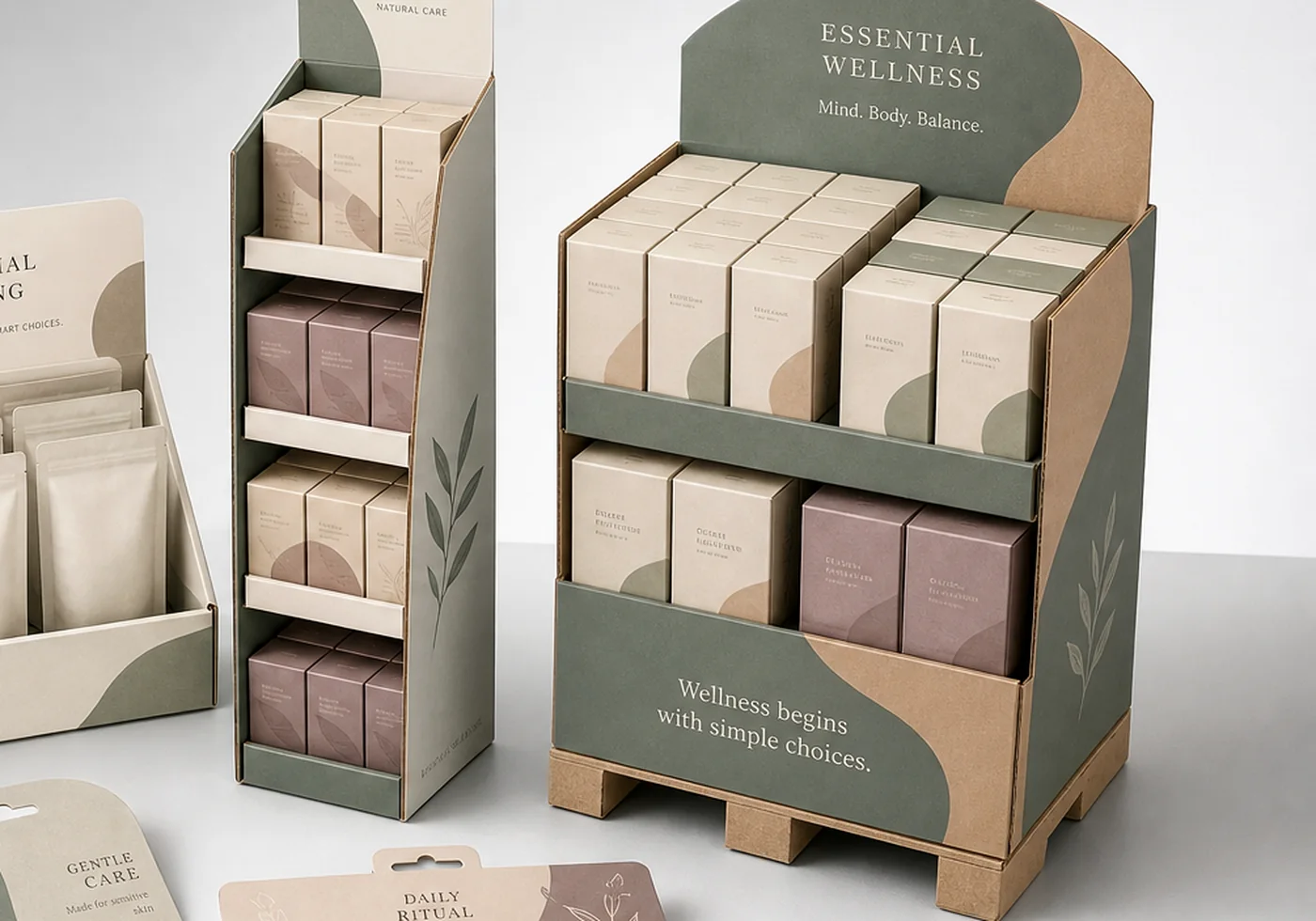 Printed retail display packaging and display shipper structure