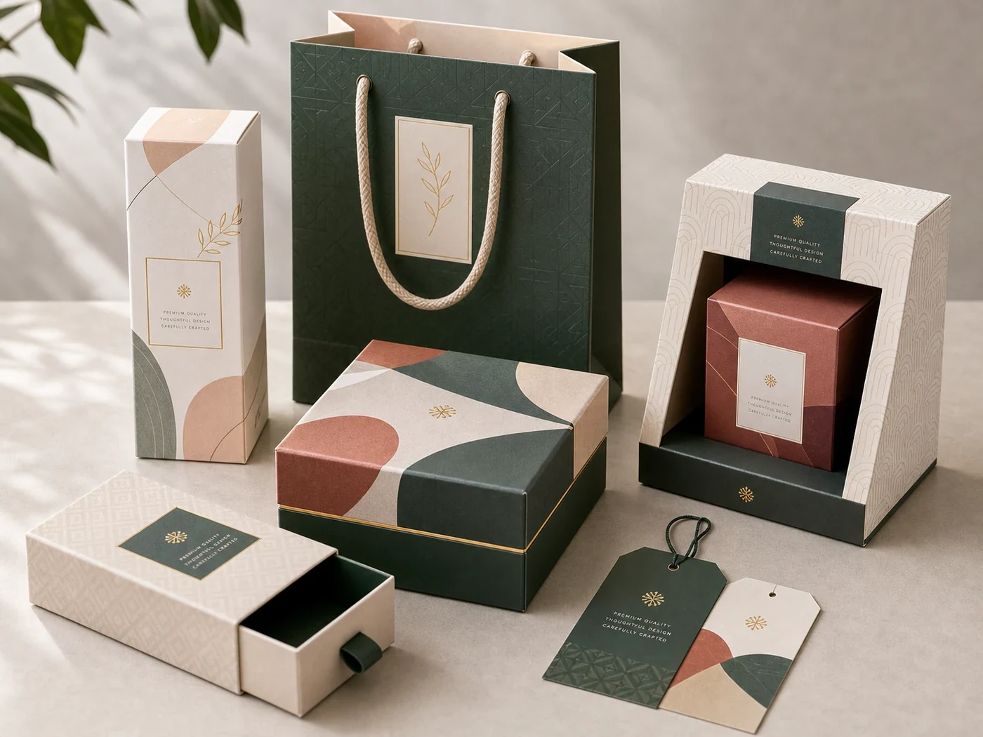 Rigid white presentation boxes for premium gift and retail packaging