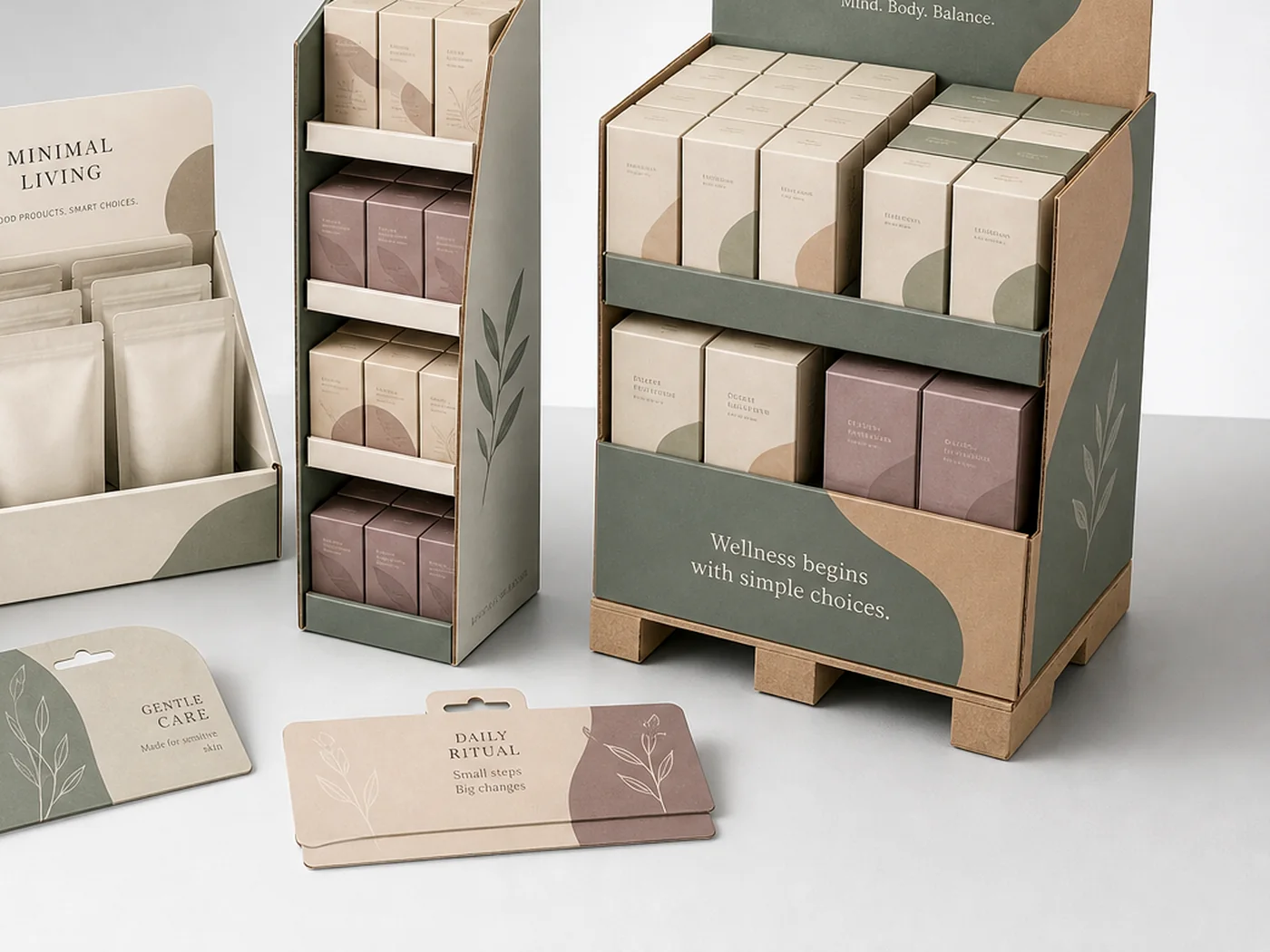 Printed retail display packaging and display shipper structure