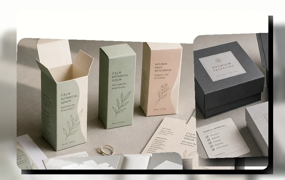 Folding carton and rigid box comparison image 1