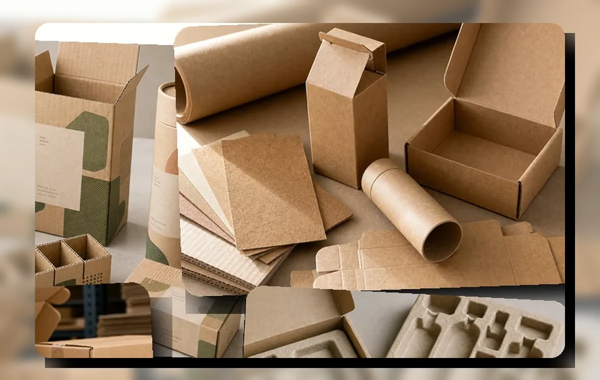 Kraft, corrugated and molded fiber packaging image 2