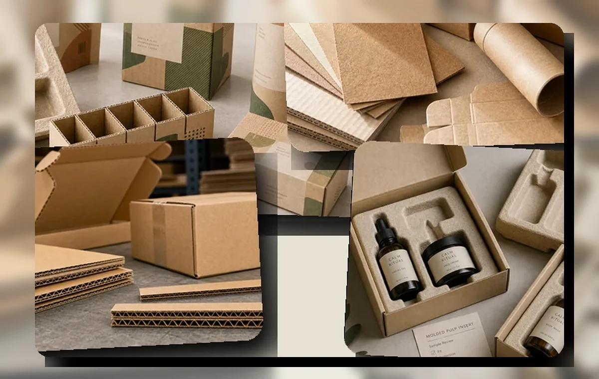 Kraft, corrugated and molded fiber packaging image 3